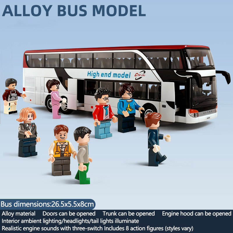 Light Switch - Model autobusu ze stopu metalu ze