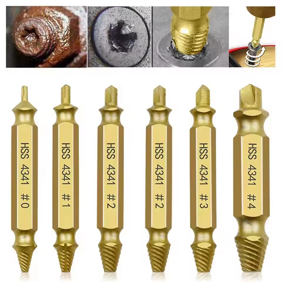Drill Bits - Zestaw wierteł do wykręcania uszkodzonych, zerwanych