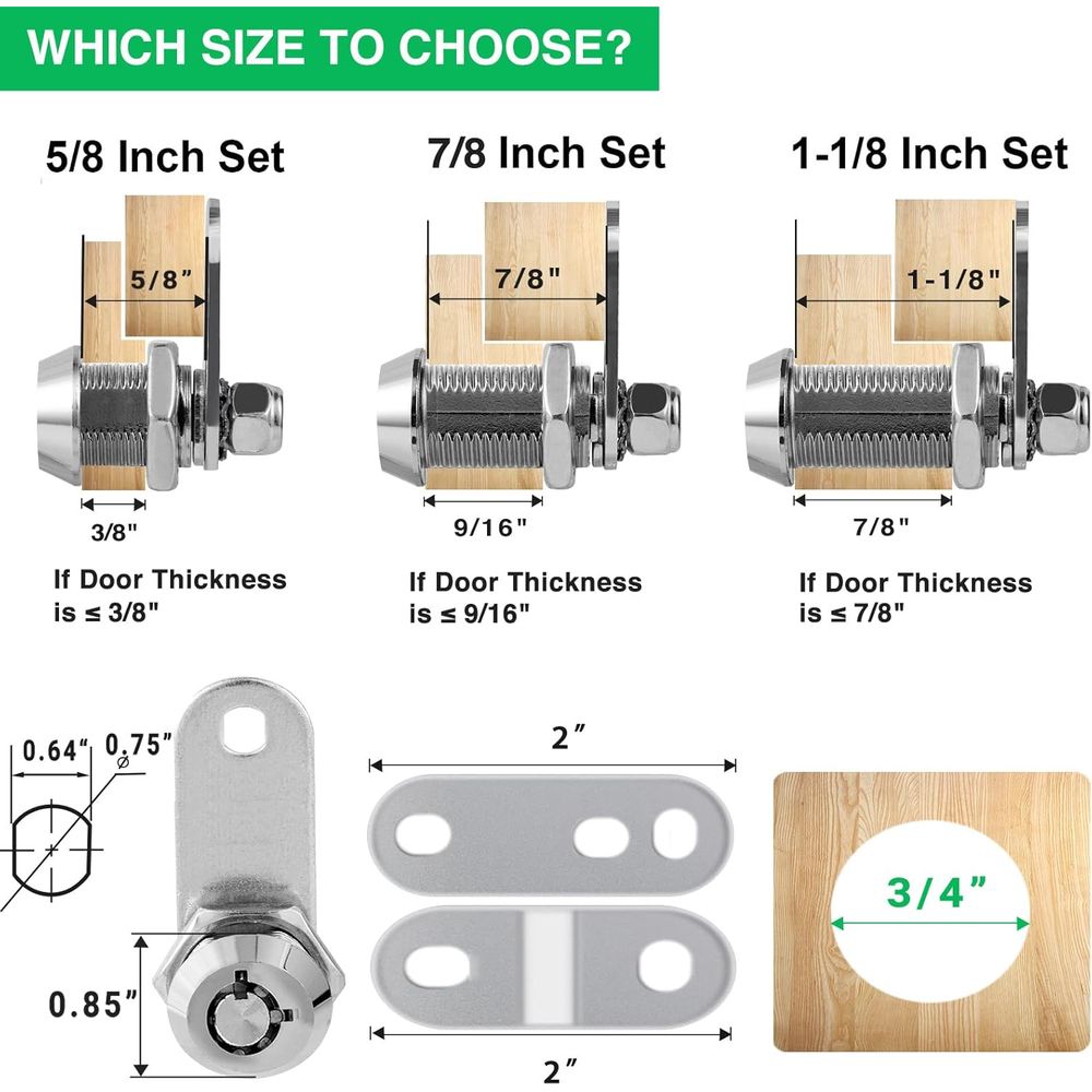 5 sztuk zamków do szafek z klu – Door Lock recenzja i cena