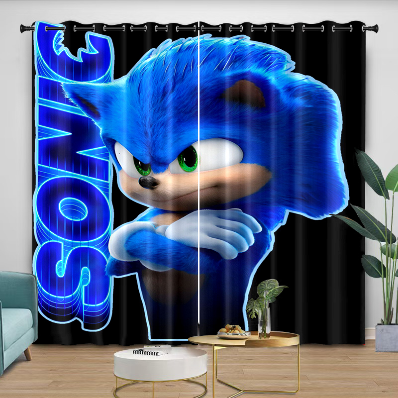 Zasłony Sonic, kreskówkowe, ch – Curtain Rods recenzja i cena