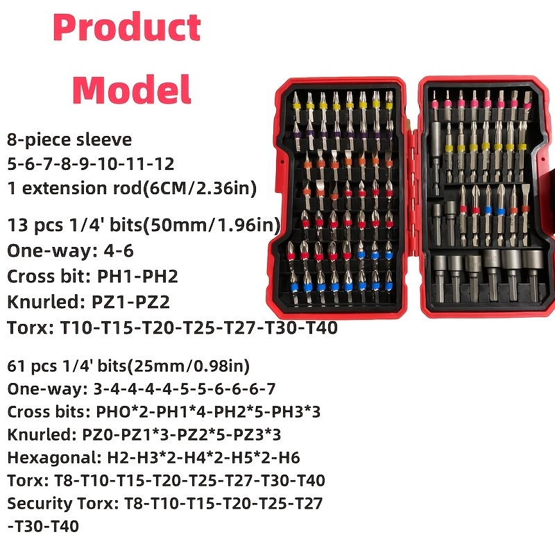 Zestaw bitów do wkrętarki 83 s – Drill Bits recenzja i cena