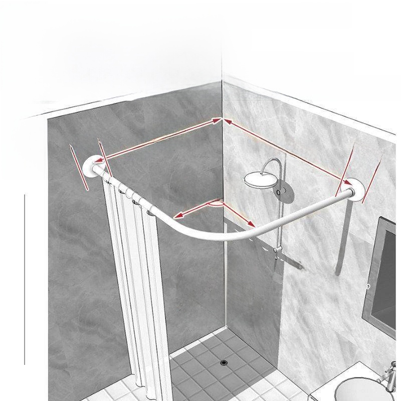 Drążek prysznicowy do łazienki – Curtain Rods recenzja i cena