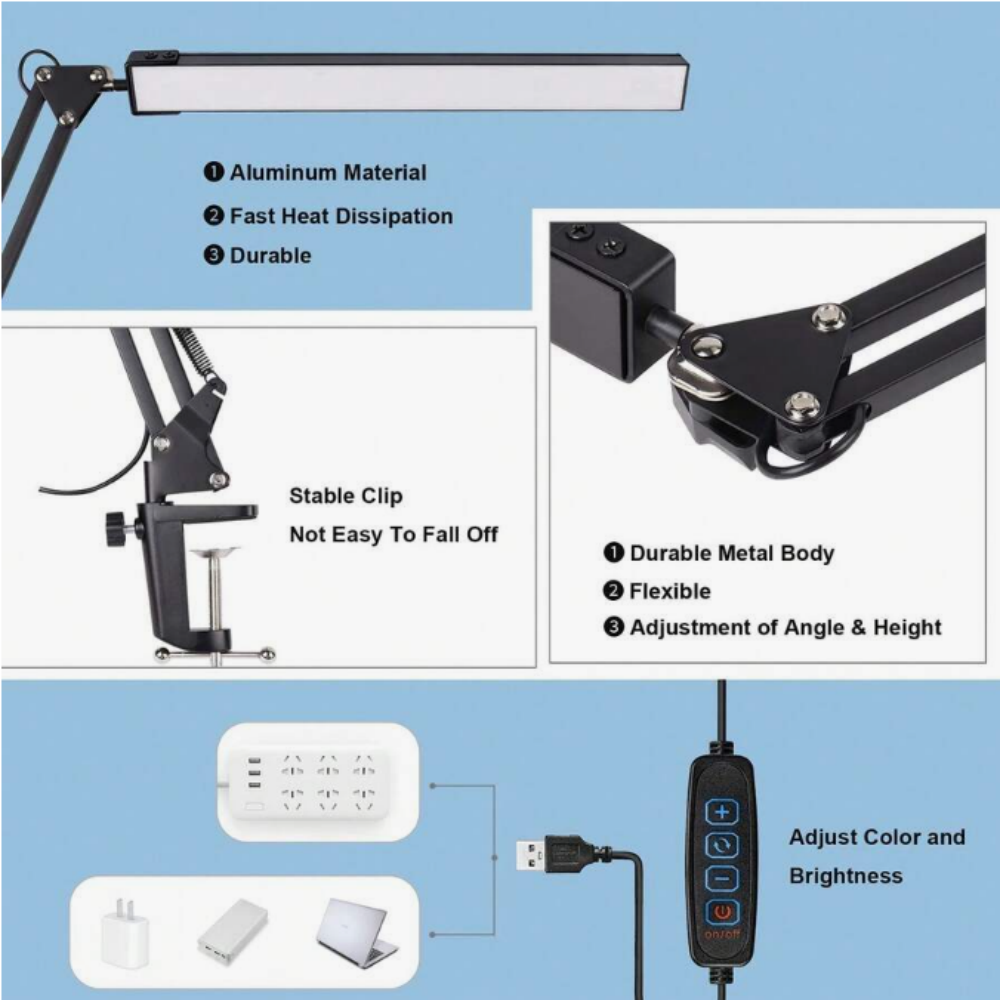 Lampa biurkowa LED do domu, cz – Light Switch recenzja i cena