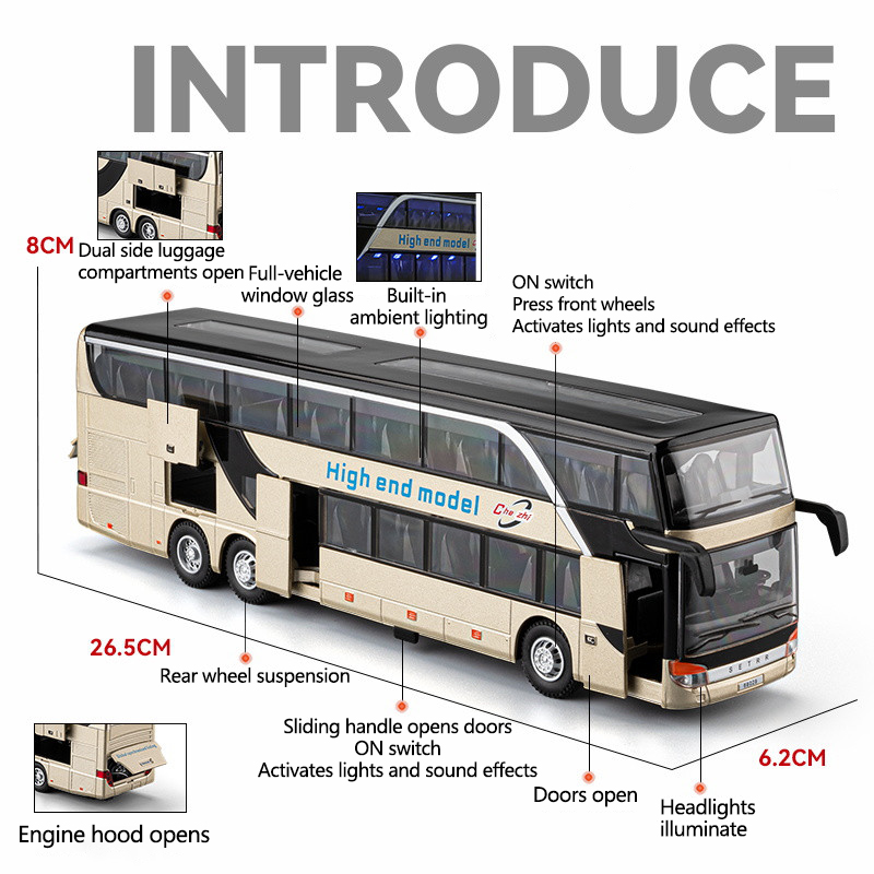 Model autobusu ze stopu metalu – Light Switch recenzja i cena