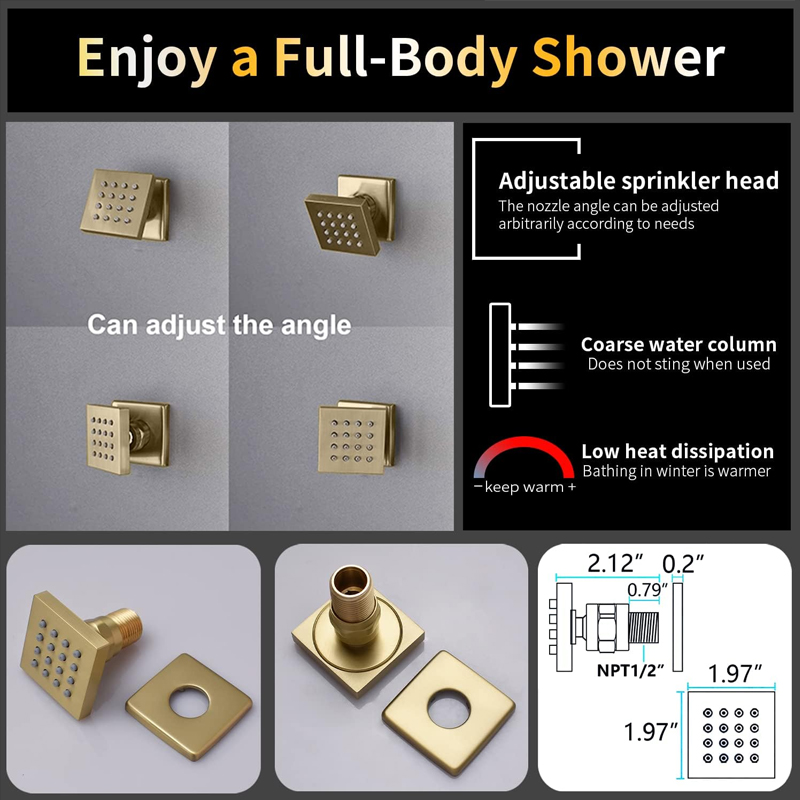 Mosiężny, szczotkowany złoty,  – Faucet recenzja i cena